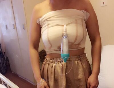 宝妈生了两个宝宝后隆胸变性感辣妈