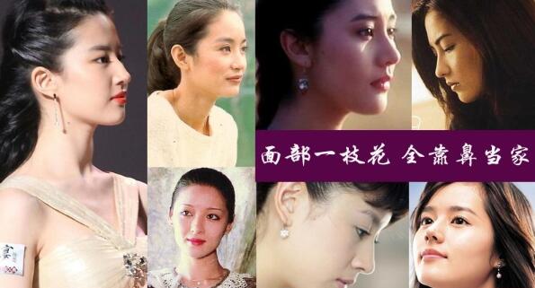 细看娱乐圈的女明星，无一不是**精致的鼻子。