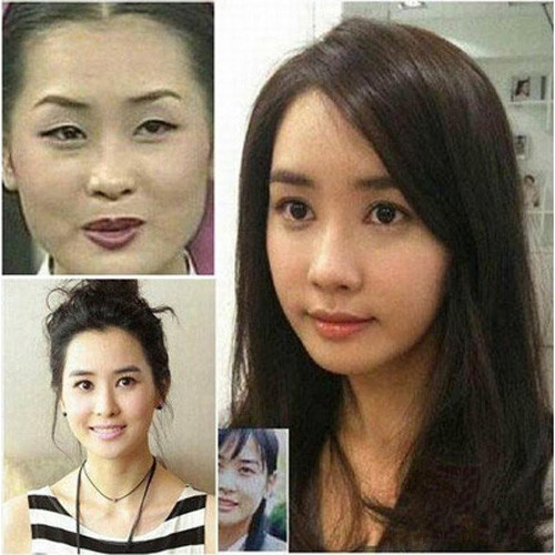 明星开眼角前后对比图片 看看哪些是人造大眼美女