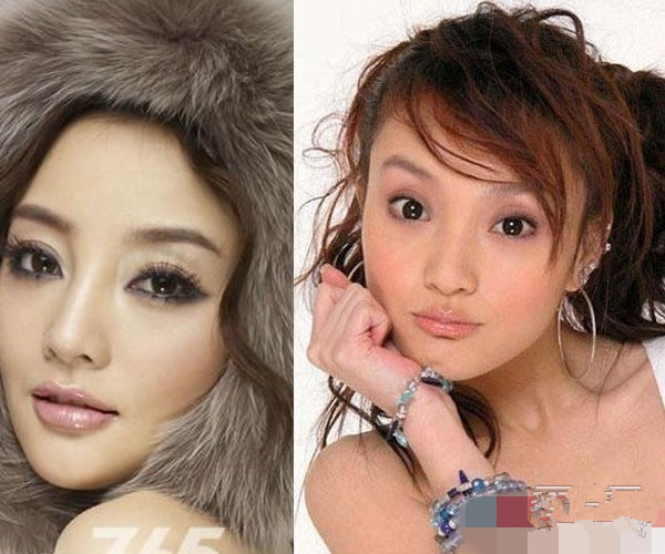 明星开眼角前后对比图片 看看哪些是人造大眼美女