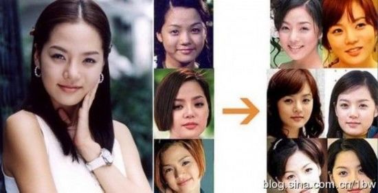 20位女星整容前后对比照：允儿整容前似李宇春