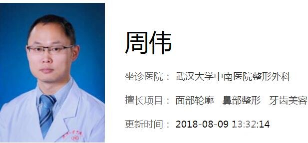 武汉中南医院美容科技术怎样 周伟医生好不好
