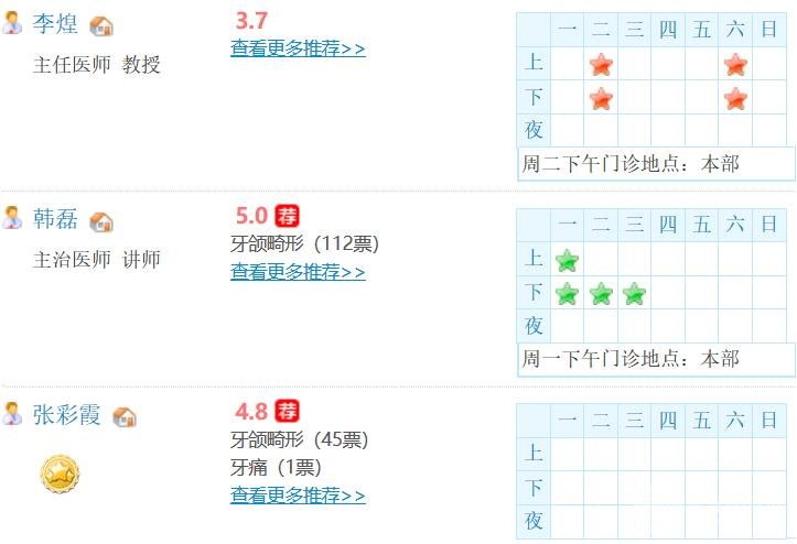 南京口腔医院坐诊专家