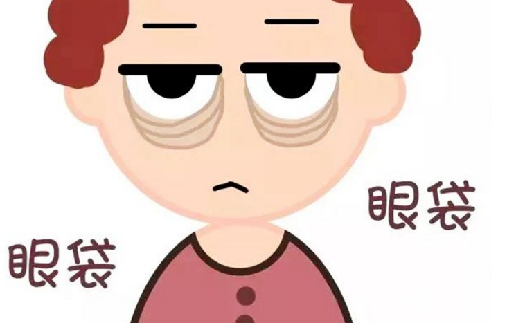 假性眼袋什么样子图