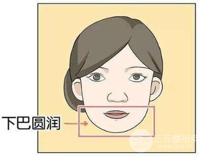 圆下巴