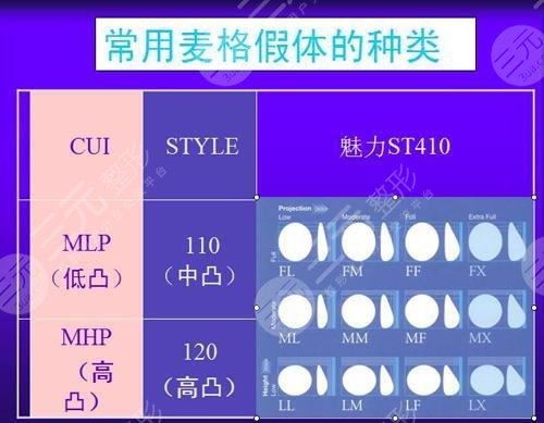 麦格假体种类