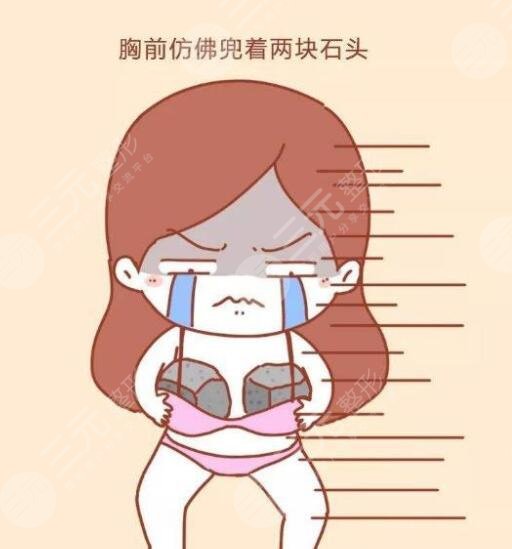自体脂肪隆胸前后对比图，小B变大C罩杯