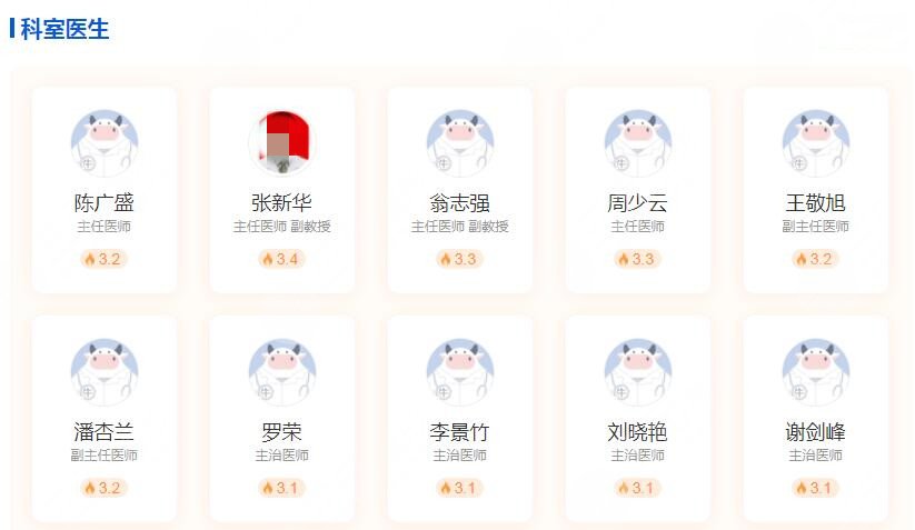 广州医科大学附属第二医院口腔科医生列表：张新华周少云
