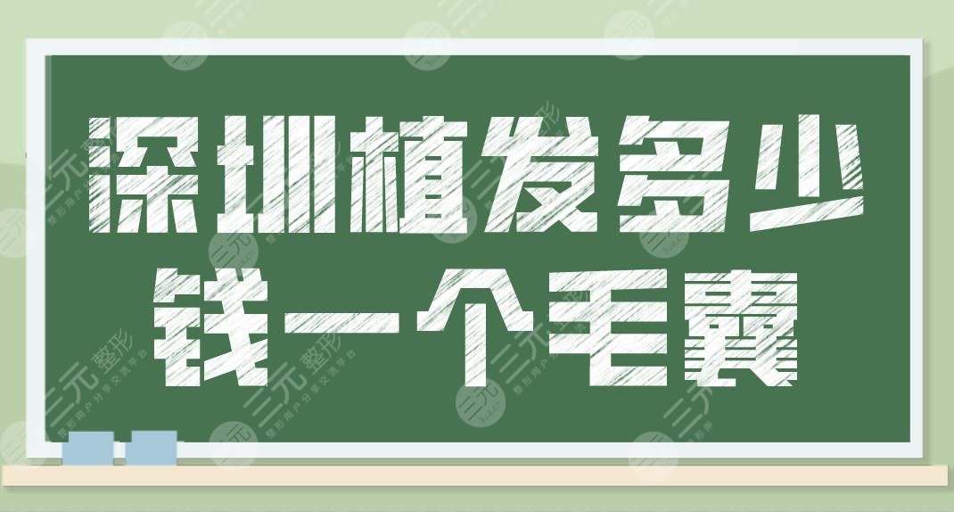 深圳植发多少钱一个毛囊?头发种植的价格是多少?附新版植发价格表分享