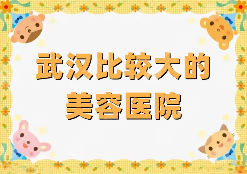 武汉比较大的美容医院有哪些