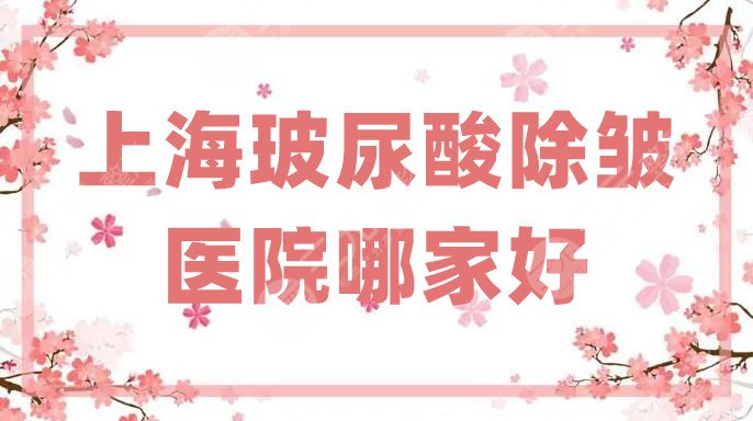 上海玻尿酸除皱医院哪家好