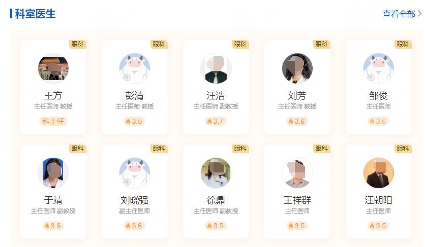 上海第十人民医院激光缓解近视医生介绍