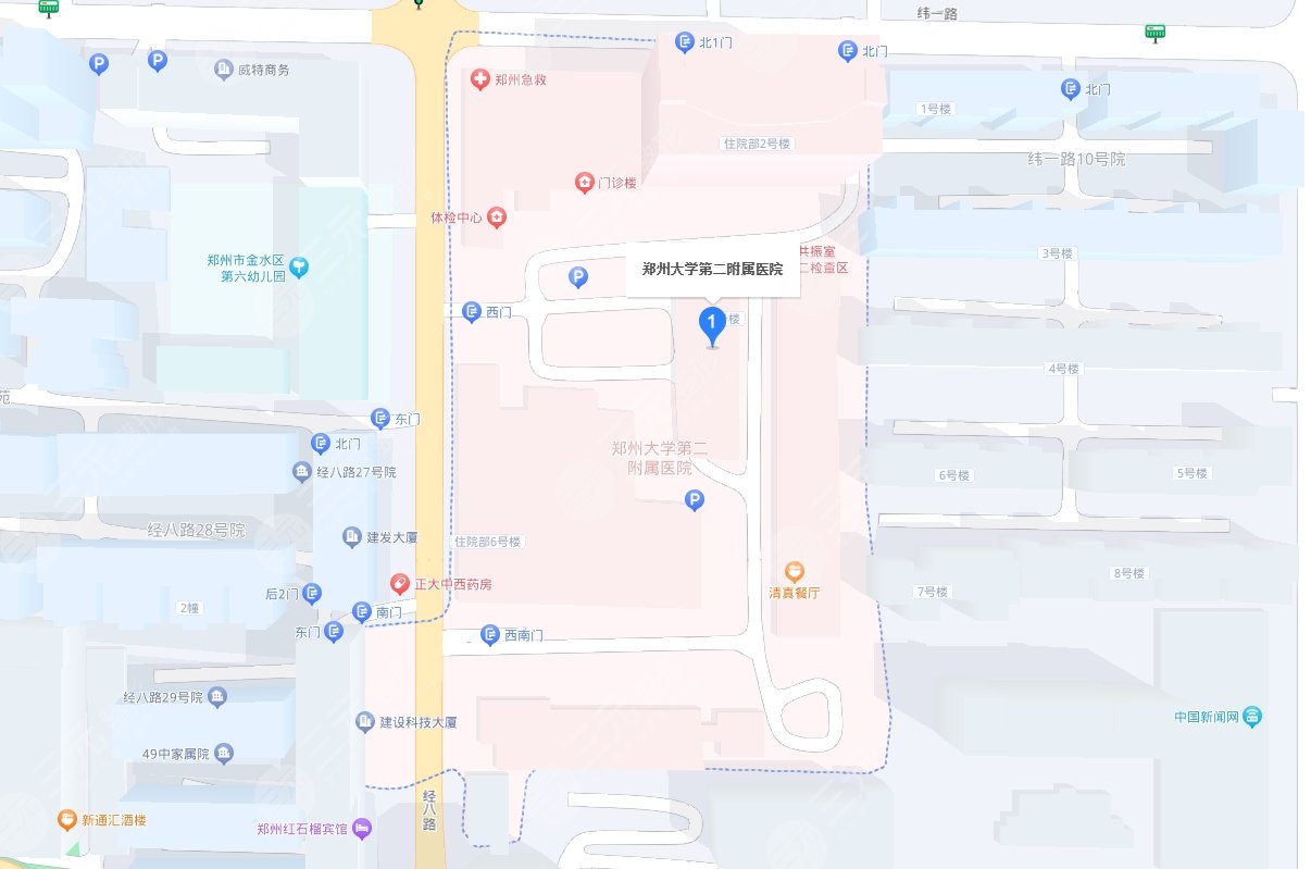 郑州大学第二附属医院整地址