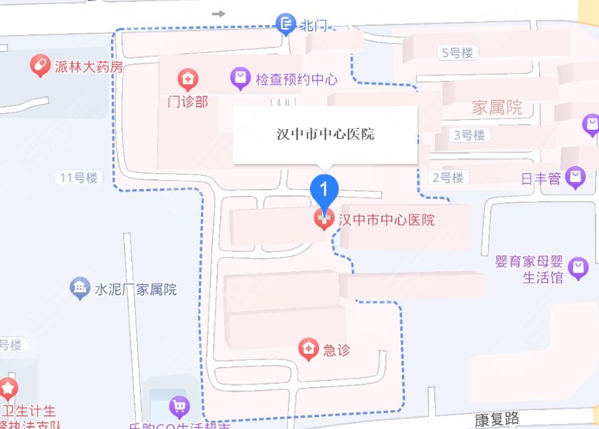 汉中中心医院整地址