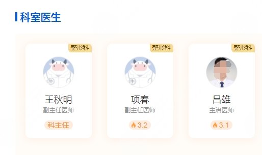 衢州人民医院医疗美容科医生团队资源