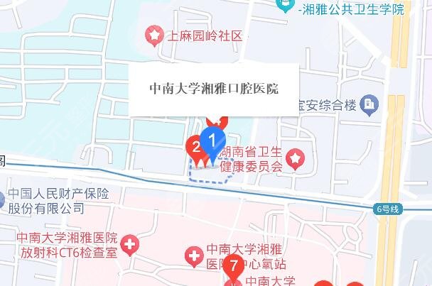 中南大学湘雅口腔医院地址
