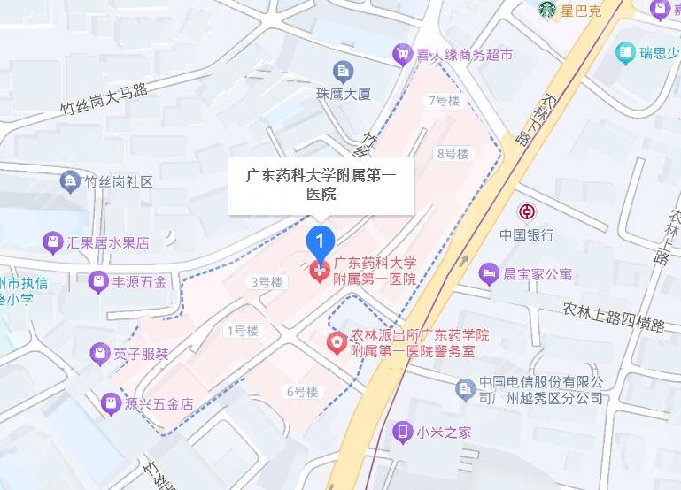 广东药科大学附属第一医院地址