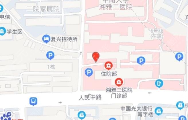 中南大学湘雅二医院地址