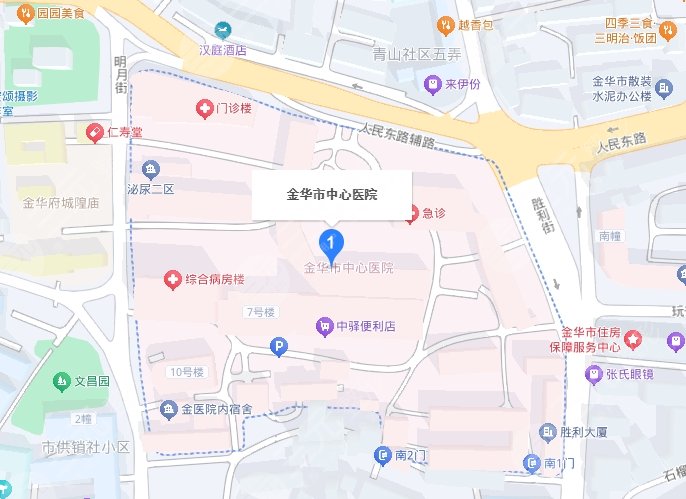 金华市中心医院地址