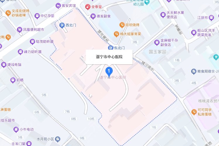 遂宁市中心医院地址