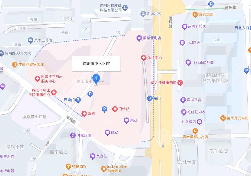 绵阳中医医院地址