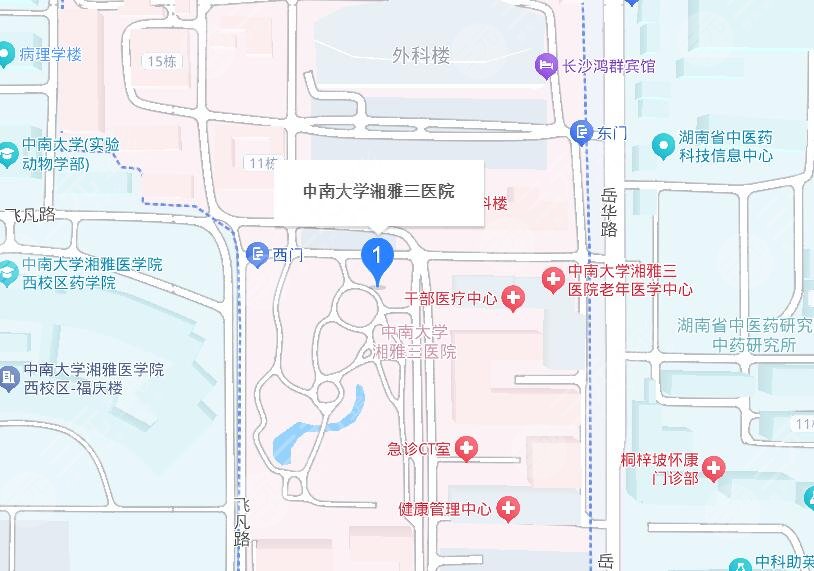 中南大学湘雅三医院地址