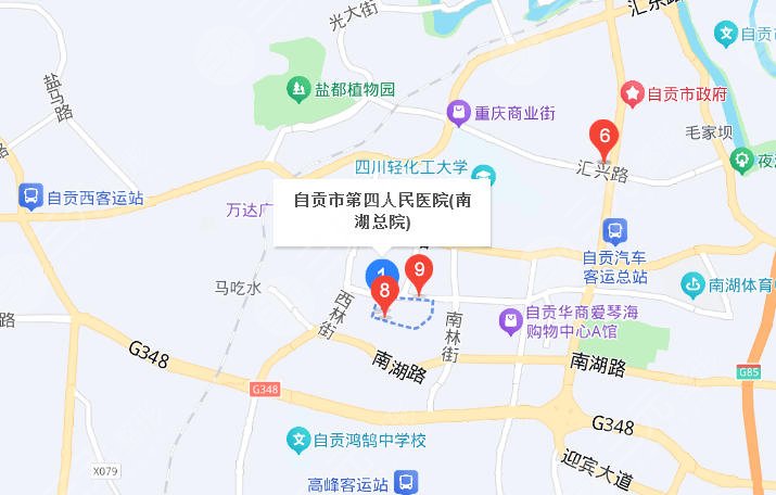 自贡四医院地址